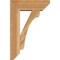 Ekena Millwork Legacy Slat Rough Sawn Bracket w/ Offset Brace, Western Red Cedar, 6"W x 16"D x 24"H BKT0604X16X24LEC06RWR - alternate 3